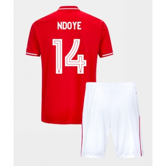 Billige Fotballdrakt Nottingham Forest Dan Ndoye #14 Replika Hjemmedraktsett Barn 2025-26 Kortermet (med bukser)